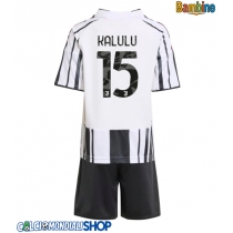 Maglie da calcio Juventus Pierre Kalulu #15 Prima Maglia Bambino 2025-26 Manica Corta (+ Pantaloni corti)